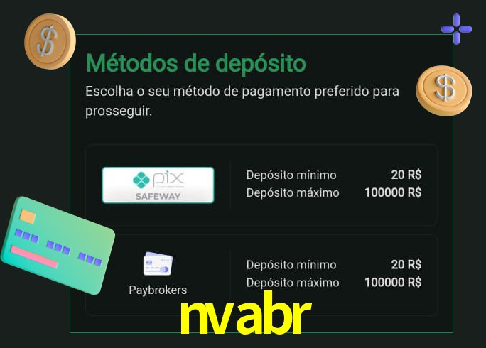 O cassino nvabr oferece uma grande variedade de métodos de pagamento